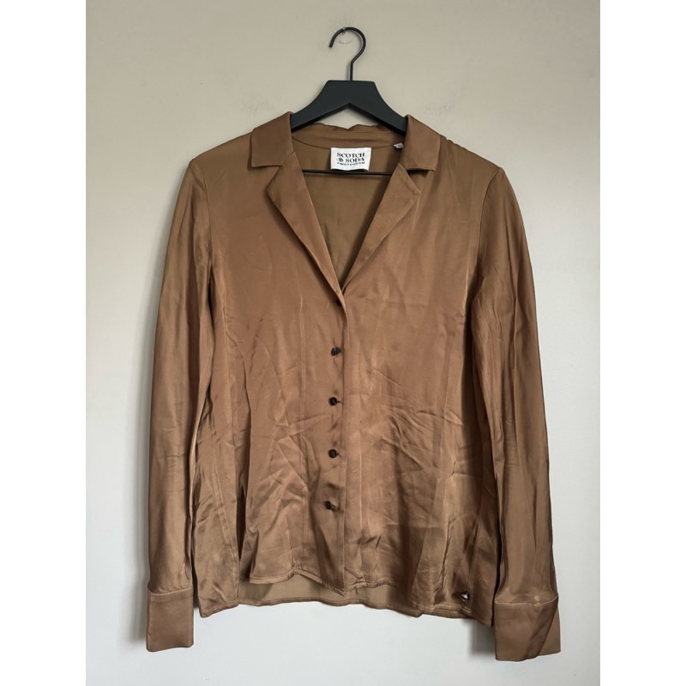 SCOTCH & SODA Satin Button-Down Shirt